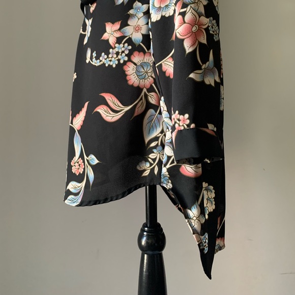 Floral Kimono style boho t-shirt dress - Picture 7 of 9